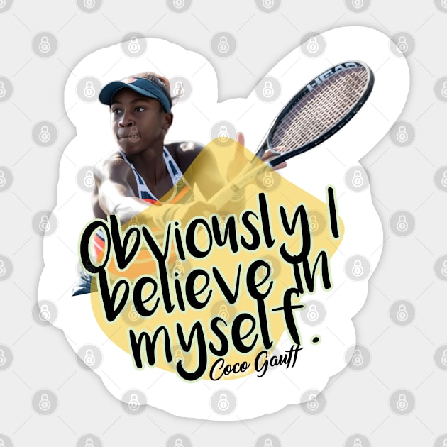 Coco gauff Sticker by Ayesha